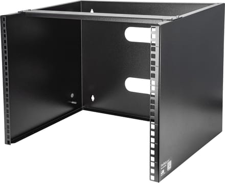 StarTech.com Wall-Mount Bracket for Shallow Rack-Mount Equipment - Massief staal - 8U cabinet - 8U
