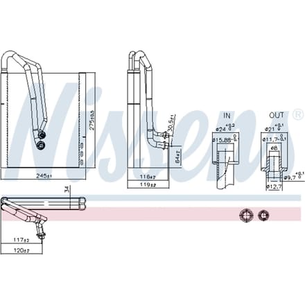 Verdamper, airconditioning NISSENS 92305