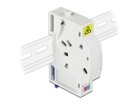 Delock Optical Fiber Connection Box for DIN Rail 2 x SC Simplex or LC Duplex