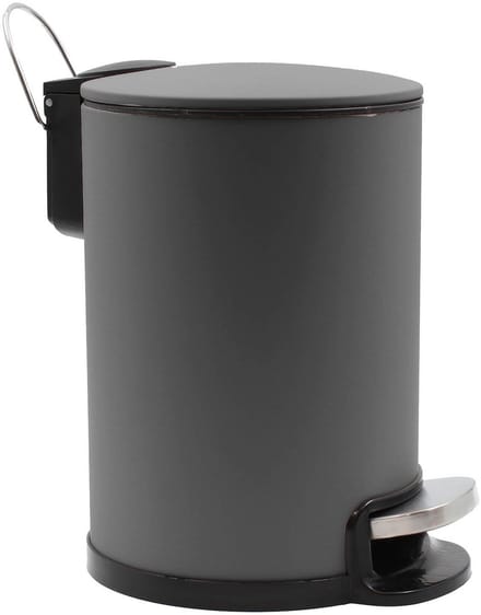 Badkamerafvalemmer met stille sluiting, 3 l, METALINE
