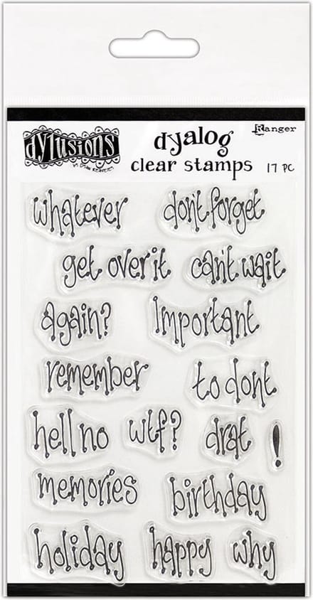 Ranger • Dylusions clear stamp whatever