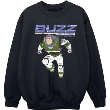 Disney Meisjes Lightyear Buzz Sprong naar Actie Sweatshirt (Zwart)