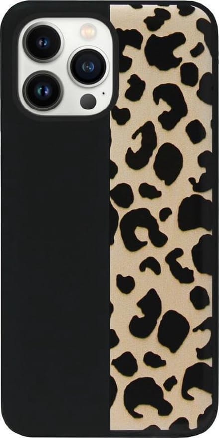 ADEL Siliconen Back Cover Softcase Hoesje Geschikt voor iPhone 13 Pro Max - Luipaard Bruin