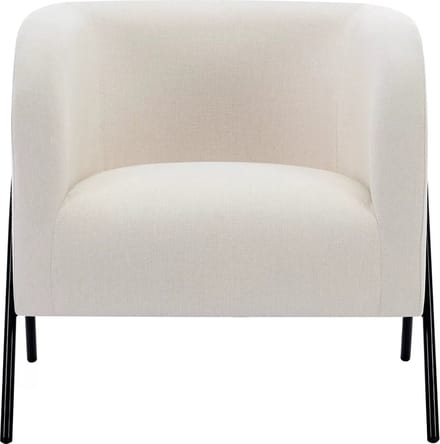 Vente-unique Fauteuil van beige stof BLINODA