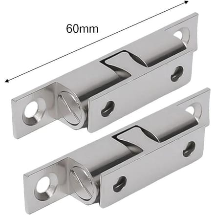 1 stuks Meubeldeur Kogelvanger Messing Dubbele Roller Veer Kogelvanger Sluitingen Kast Deur Verstelbare Spanning Sluiting 60mm