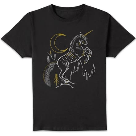 Harry Potter Unicorn t-shirt - Zwart - S