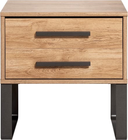 B Bright Nachtkast Craft 2 laden - 40 x 48 x 43 cm - eiken