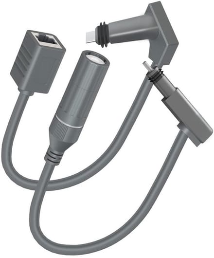 Allecto - RJ45-adapter - Mannelijk naar Vrouwelijk - Waterdichte