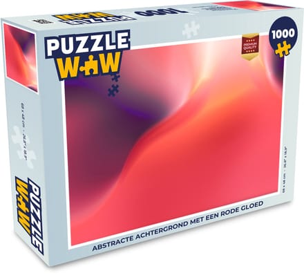 Puzzel Abstracte achtergrond met een rode gloed - Legpuzzel - Puzzel 1000 stukjes volwassenen