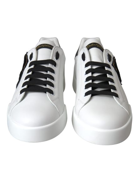 Dolce & Gabbana Witte Leren DG Logo Casual Lage Sneakers Schoenen