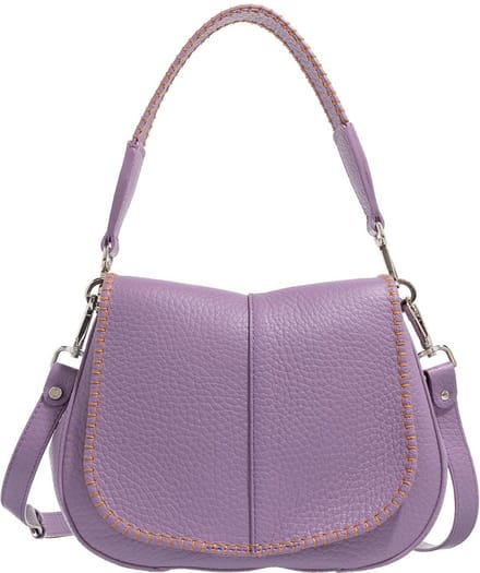 GIANNI CHIARINI Schoudertas Helena Round Saddle Bag Glicine Paars