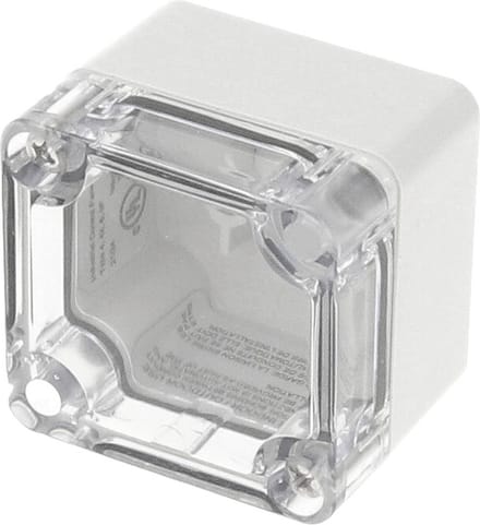Hammond Electronics 1554A2GYCL – Universele behuizing – 52 x 50 x 40 mm – Polycarbonaat – Grijs