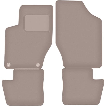 Beige veloursmatten voor: Citroen DS4 hatchback (2011-2015)