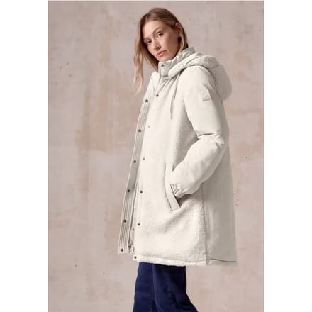 Cecil Teddy Mix Coat - Dames Jas - Vanilla White - maat XL