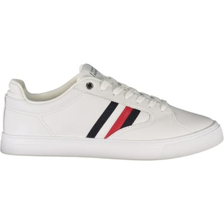 Tommy Hilfiger Bianco Leren Sneakers voor Heren