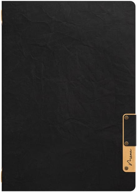 Securit® Menukaart | Menukaart map A4 Nature - zwart