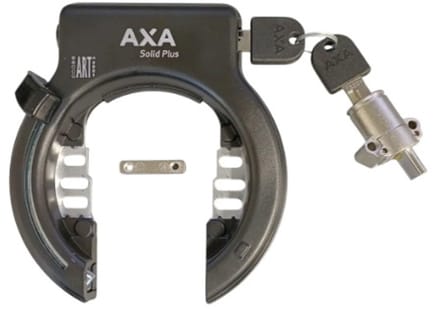 Axa ringslot Solid Plus ART2 + Bosch powertube 3 accu slot - Zwart