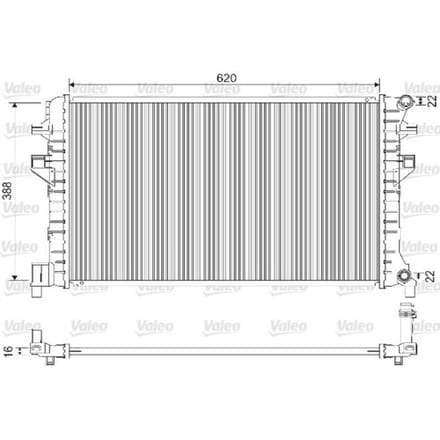 Radiator, motorkoeling VALEO 733121