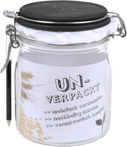 Weckpot, Beugelpot Met Krijtborddeksel + Krijtpotlood - 750ml