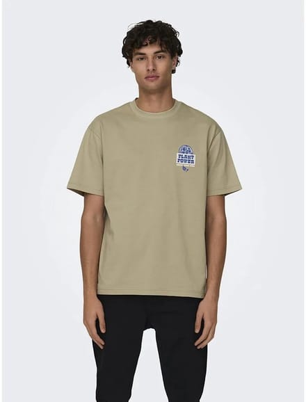 ONLY&SONS - ONSLEROY LIFE RLX NATURE SS TEE - Heren - T-shirts