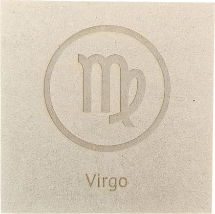 MGM Trading - Horoscoop - Maagd - Virgo - 3mm MDF - 15 bij 15 cm - Laser gegraveerd