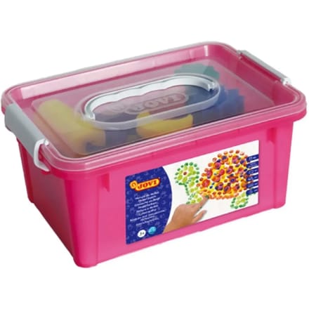 Set vingerverf, sponsjes, tafelkleed, enz. Jovi