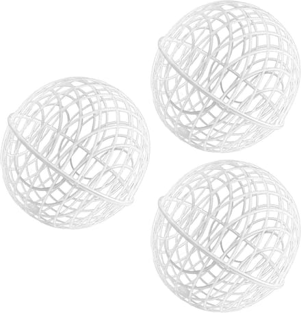 Kippenloopballen - Vogelkooi buiten - Vrijloop stimuleren - Onderhoudsvriendelijk ontwerp - 3 stuks 20 cm - Wit