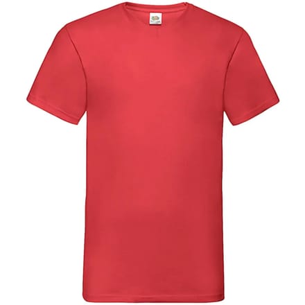 V-hals T-shirt Fruit of the Loom Valueweight