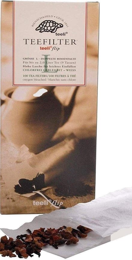 Teeli Flip - Theefilters L- Papier - Wit - 100 Stuks