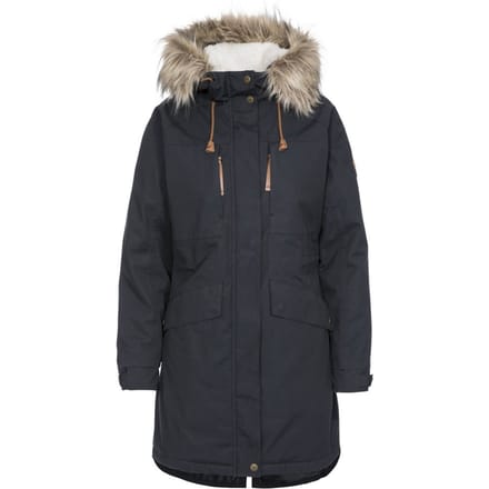 Trespass - Dames Faithful Waterdichte Jas (Zwart)