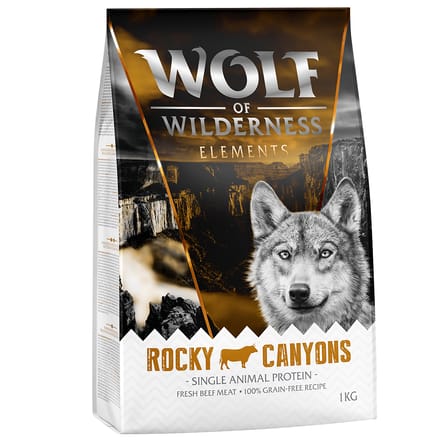 1kg Rocky Canyons Rund Wolf of Wilderness Hondenvoer