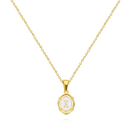 Letter ketting - Initiaal ketting - Goud - Letter X