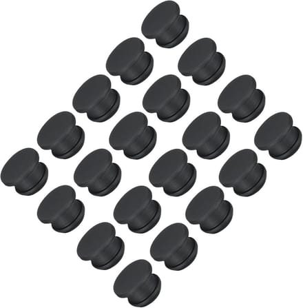 30x Siliconen Vulpluggen Rond 12mm - Rubber Afdekdoppen voor Panelen en Waterdichte Afdichting