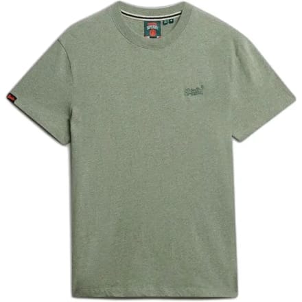 Superdry Essential T-Shirt Melange Groen - Maat L - Heren
