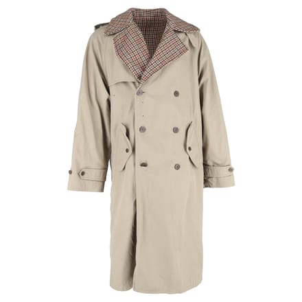 Balenciaga omkeerbare trenchcoat van beige katoen