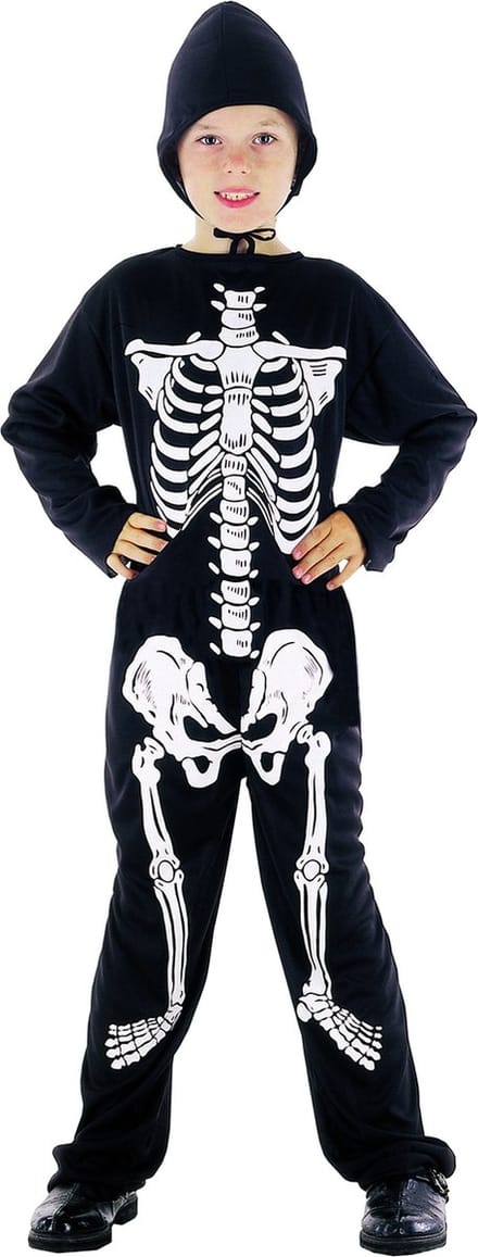 Vegaoo - Halloween skelet kostuum voor jongens