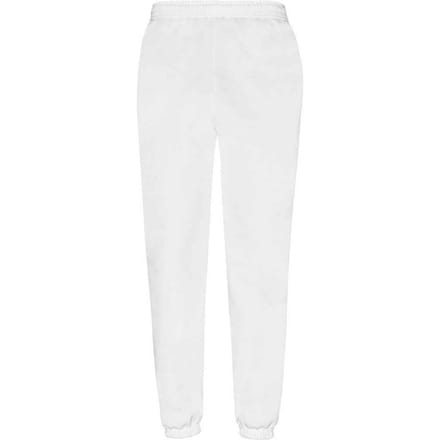 Fruit of the Loom Heren klassieke joggingbroek met elastische zoom (Wit)