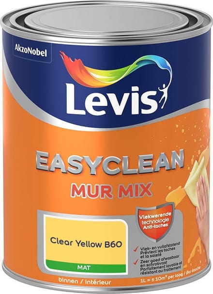 Levis - Easyclean Mur Mat Mix - Clear Yellow B60 - Mengverf - 1 L