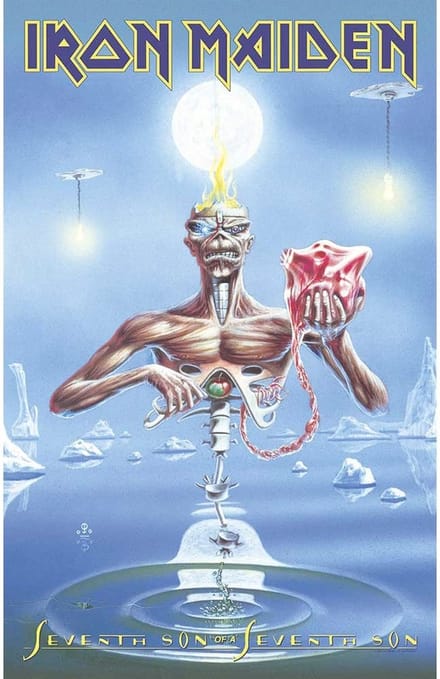 Iron Maiden Textiel Poster Flag Seventh Son Multicolours