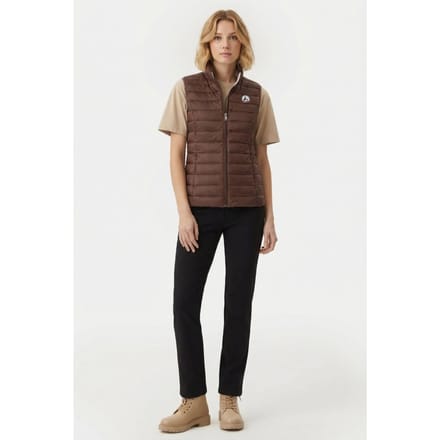JOTT Seda Down Jacket Dark Chocolate Maat: S | Gilets Outlet | Dames | Bruin