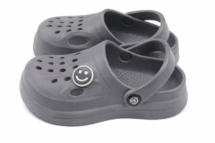 ATTREZZO® Slippers - Badslippers - Klompen - Clogs - Kinderen - Maat 20-21 - Grijs