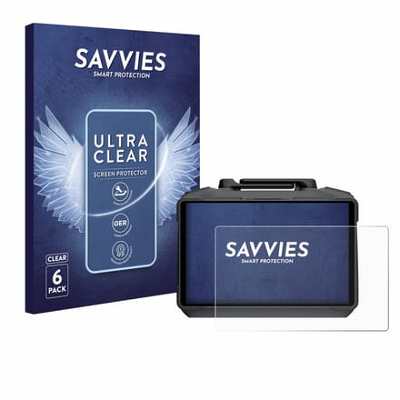 Savvies - Screenprotector voor DJI RC Pro 2 - Folie Beschermfolie transparant 6 Stuks