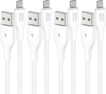 Kabel geschikt voor iPhone - Usb A naar Lightning kabel - Oplaadkabel - 1m - 4 stuks - Voordeelbundel