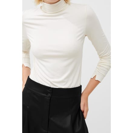 French Connection Venitia Jersey Split Cuff Top Classic Cream Taglia: L | Maglie a manica lunga Outlet | Donna | Bianco