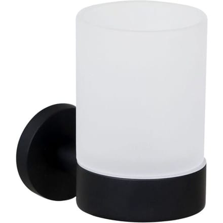 Bravat Varuna matt black glass holder, 778299