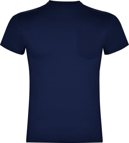2 Pack Donker Blauw T-shirt 'Teckel' met borstzak merk Roly maat L