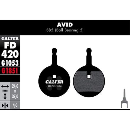 Galfer Standard Avid Bb6 Remblokken Schijfrem Zwart