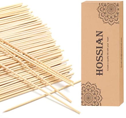 Set van 100 Riet Diffuser Sticks - Natuurlijke Rotan Hout Vervanging voor Aromatherapie - Glas Flessen en Refills