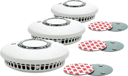 FireAngel ST-630-DET rookmelders + montageset magnetisch, set van 3 stuks - Smart Home & standalone model