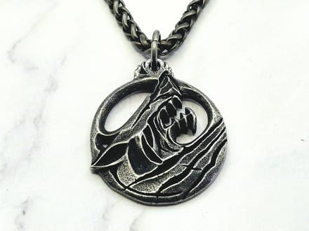 Mei's - Viking Iron Wolf - ketting heren - RVS grijs - 70 cm